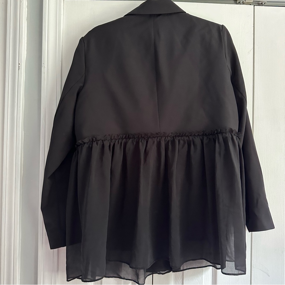 Simply Vera Chiffon Peplum Blazer - Picture 3 of 5